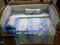 Chăn ga gối quây cũi Hàn Quốc HPK31 KITTY